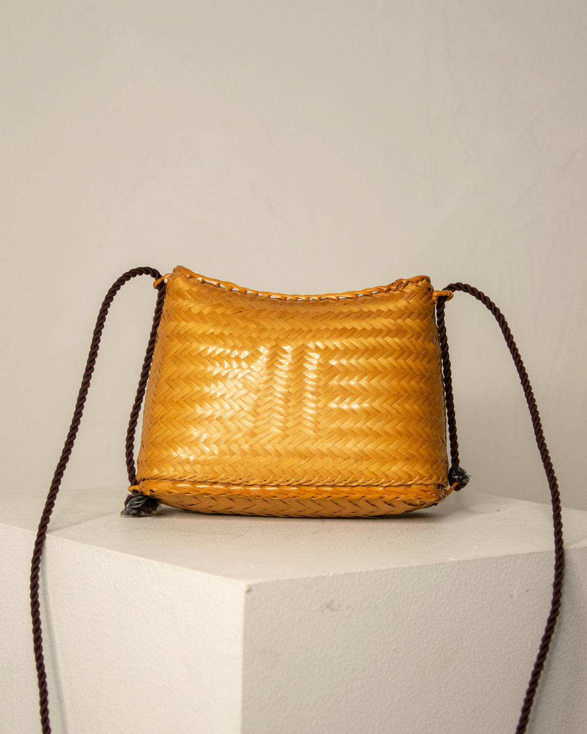 Handwoven Small Basket Bag