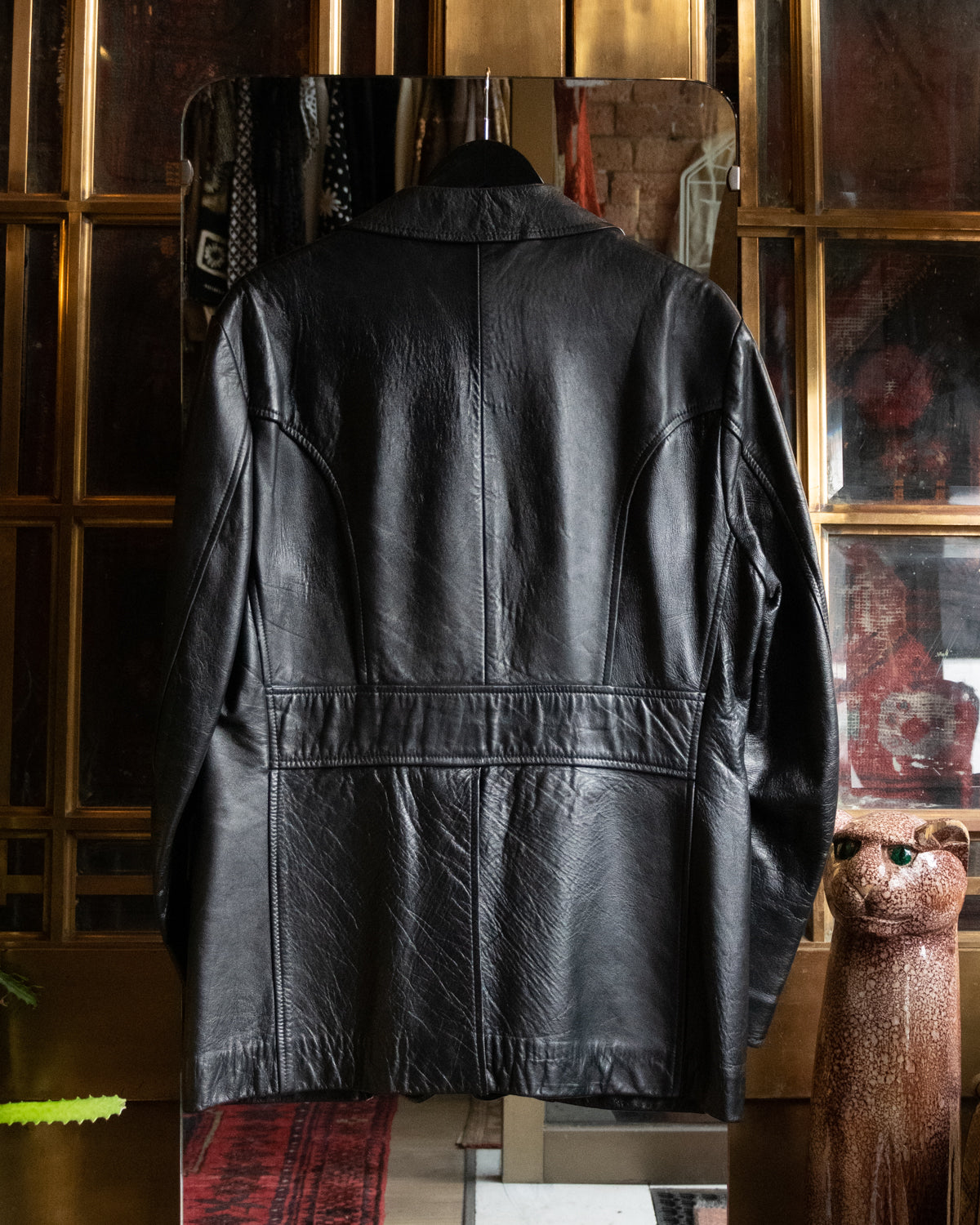 90s Gazelle Black Leather Jacket