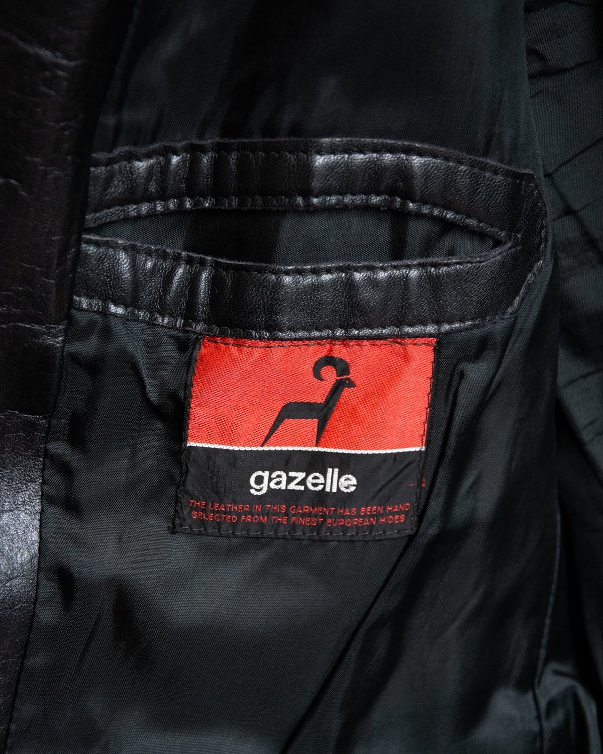 90s Gazelle Black Leather Jacket