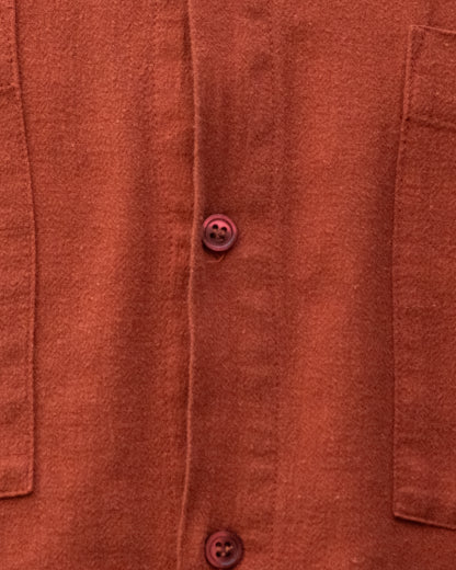 Retro Prototypes Burnt Red Cotton Shirt
