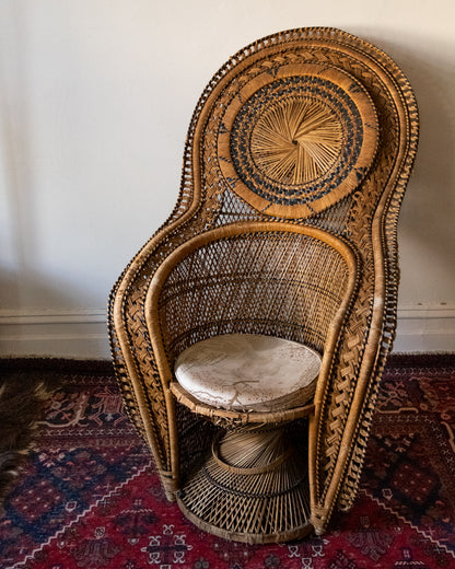 Beautiful Vintage Peacock Chair
