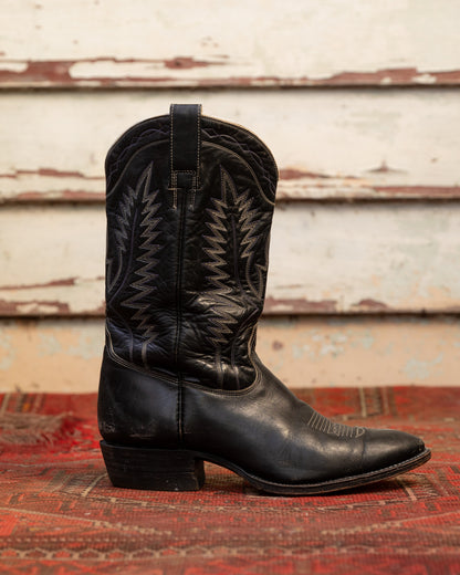 Vintage Christobal Romero Black Cowboy Boots (M)9.5