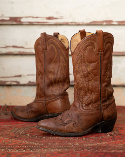 Chestnut Brown Cowboy Boots (M)10D