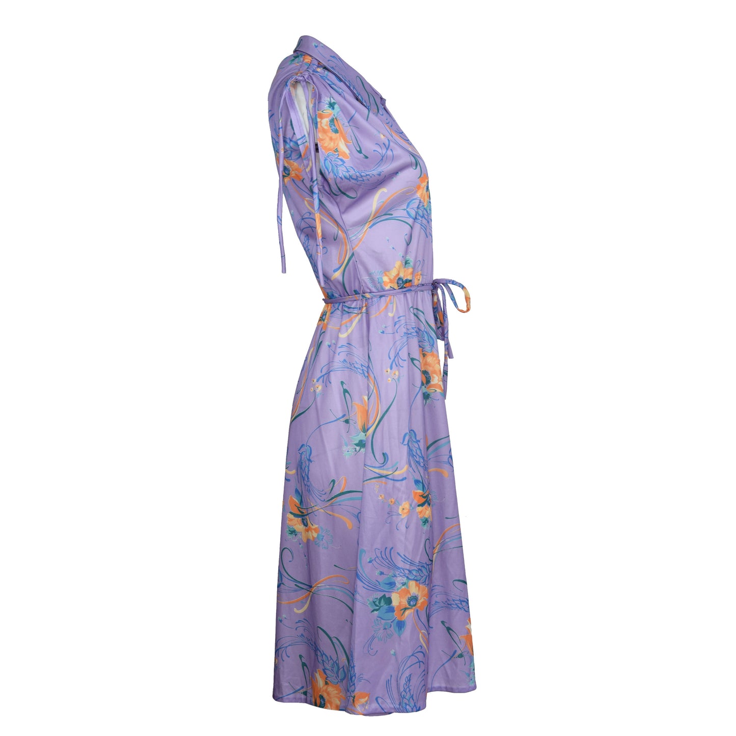 Vintage 70's Lilac Floral Dress